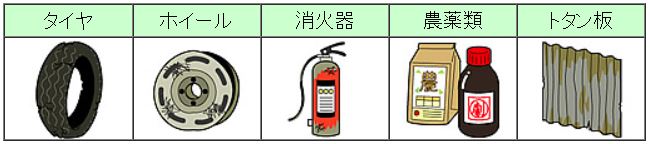 ごみ処理場で処理できないもの