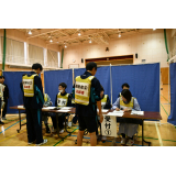 避難者の受付